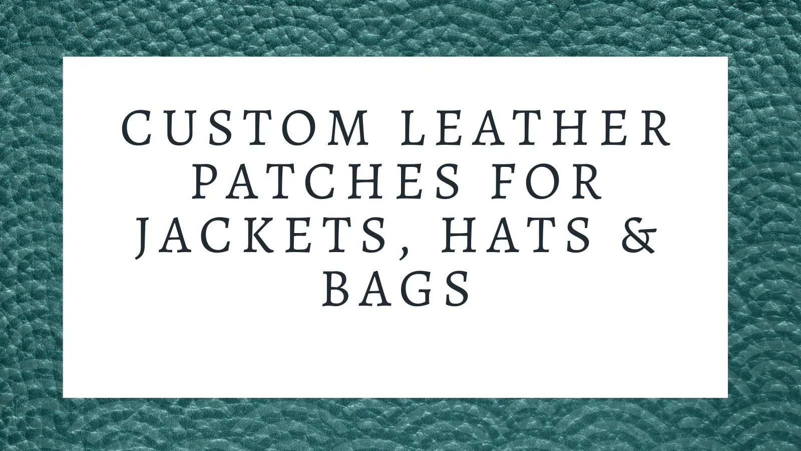 custom leather patches for jackets hats bags