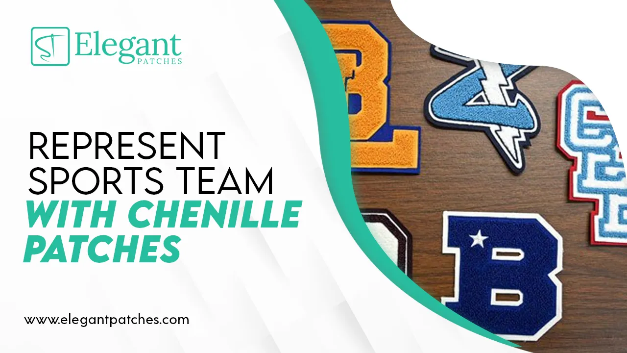 represent sports team with chenille patches