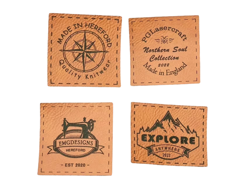 Custom Lazer Leather Patches