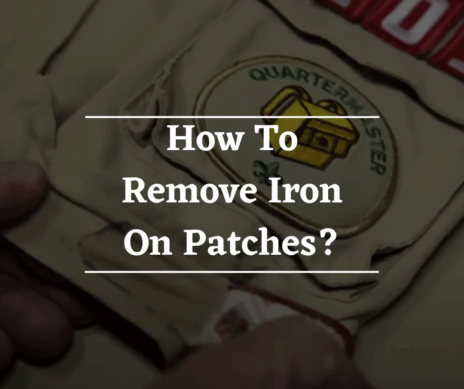 How to remove iron on patches