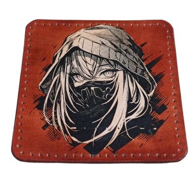 custom printed leather patches